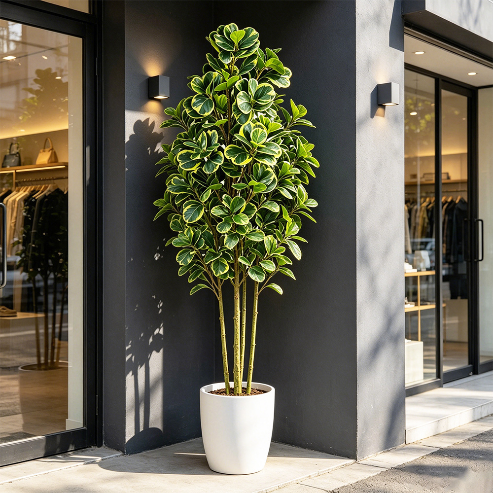 Rubber Plant Ficus - Pohon Ficus Buatan 76cm/115cm, Tanaman Banyan
