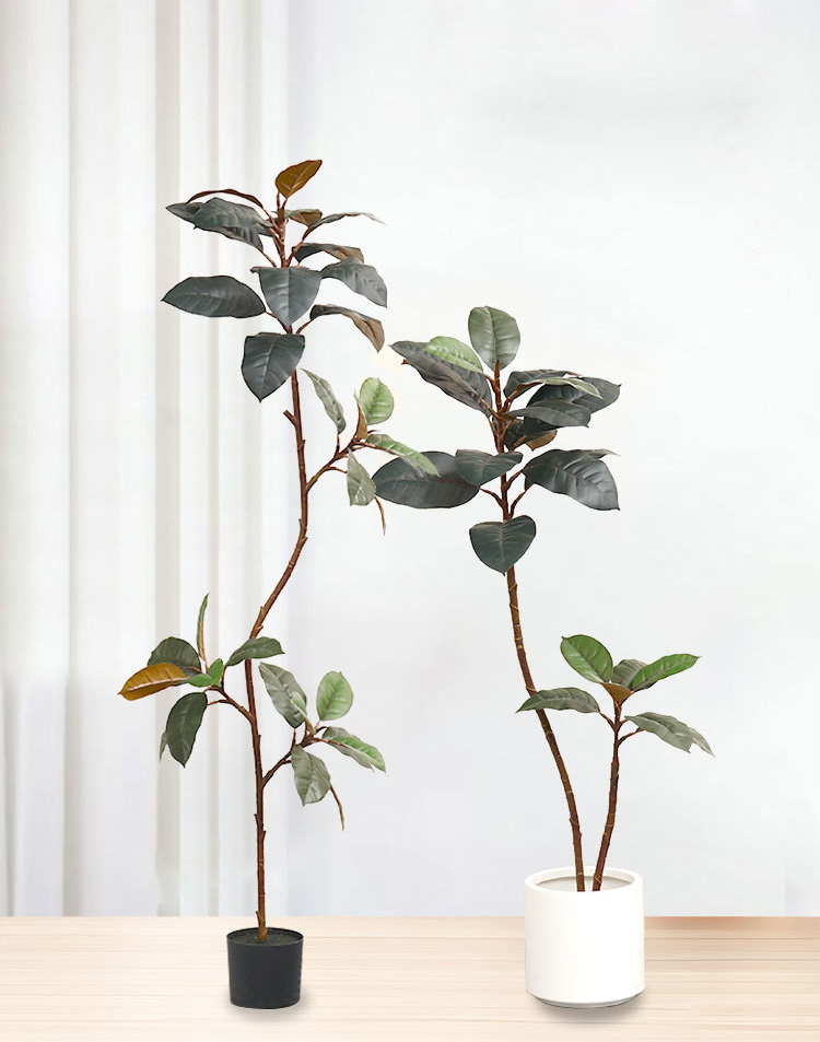 Tanaman Plastik Buatan dalam P - Rubber Plant Ficus ulasan dan harga